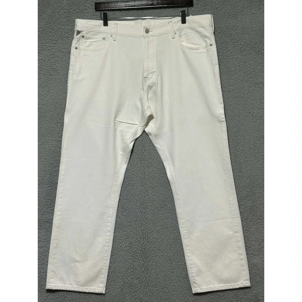 Denim & Supply Polo Ralph Lauren Denim White Straight Leg Jeans Mens 38X30